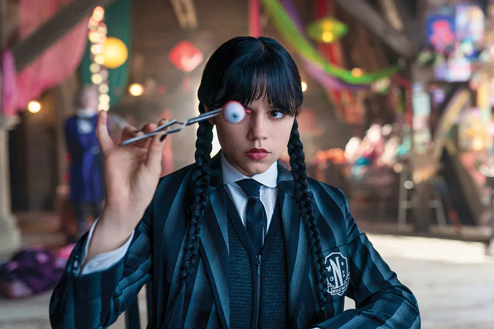 ウェンズデー（演：ジェナ・オルテガ） Jonathan Hession/Netflix
