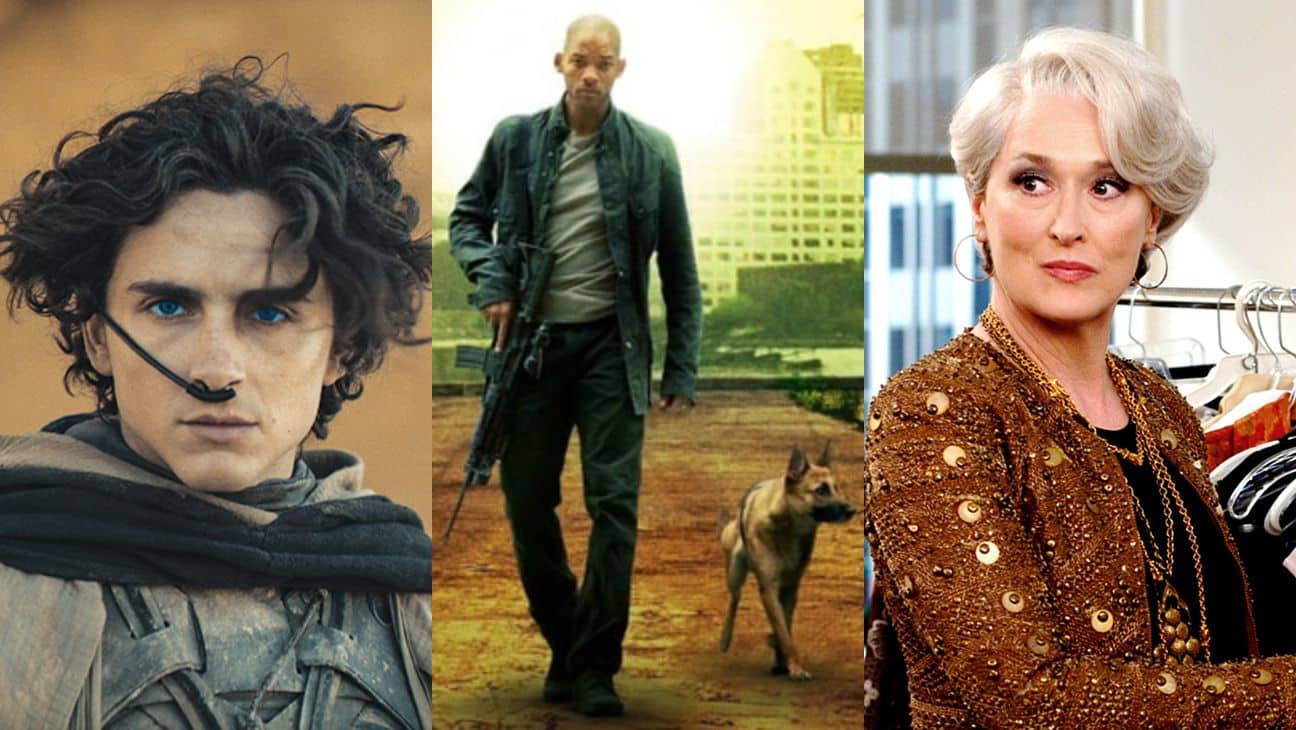 （左から）『デューン 砂の惑星PART2』、『アイ・アム・レジェンド』、『プラダを着た悪魔』写真：Warner Bros.; The Hollywood Reporter; EVERETT COLLECTION