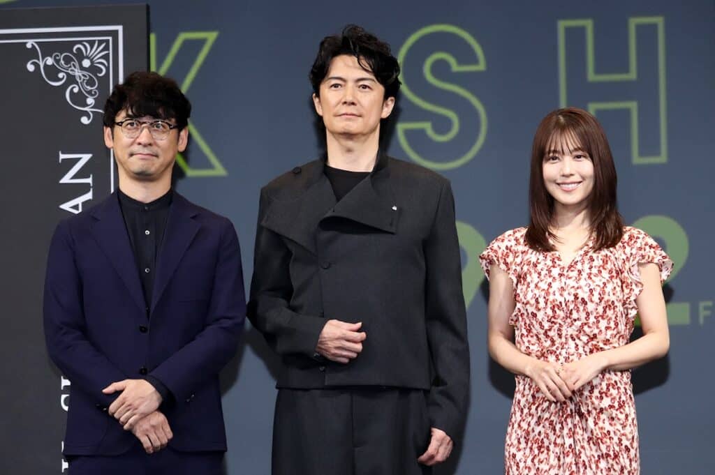 福山雅治主演『ブラック・ショーマン』完成報告会にて