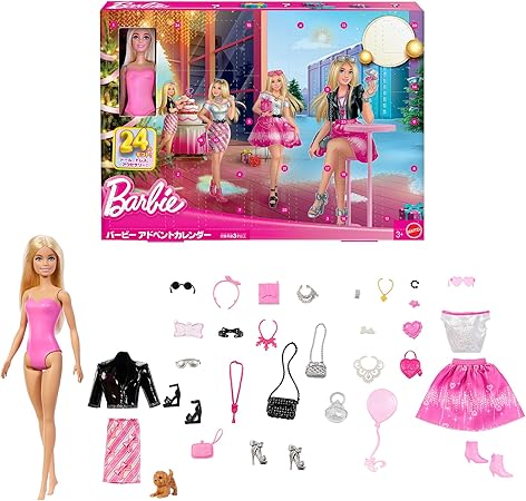 バービー(Barbie) アドベントカレンダー 引用元：Amazon