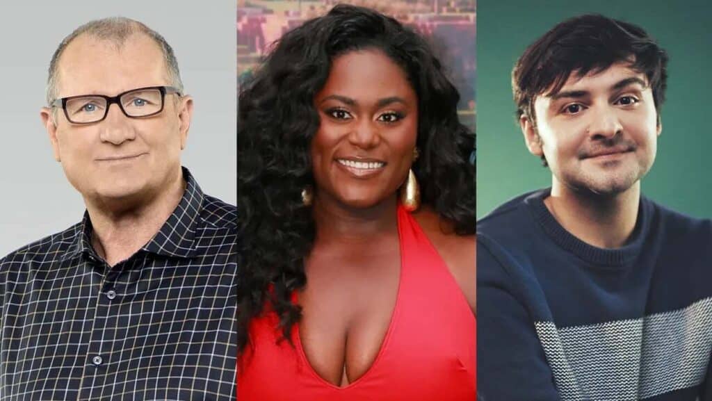 （左から）エド・オニール、ダニエル・ブルックス、ジョン・ヒギンズ