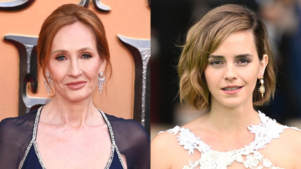 J.K.ローリング、エマ・ワトソン 写真：THR.com