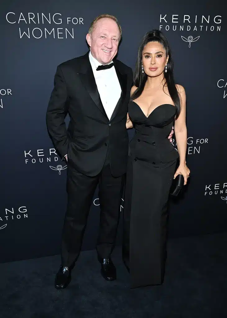 フランソワ＝アンリ・ピノーとサルマ・ハエック・ピノー 写真：Courtesy of Kering/Getty