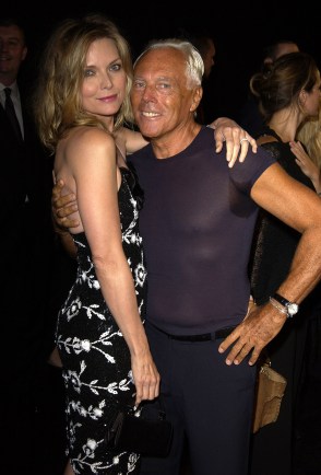 ミシェル・ファイファー、ジョルジオ・アルマーニ 写真：SGranitz/WireImage