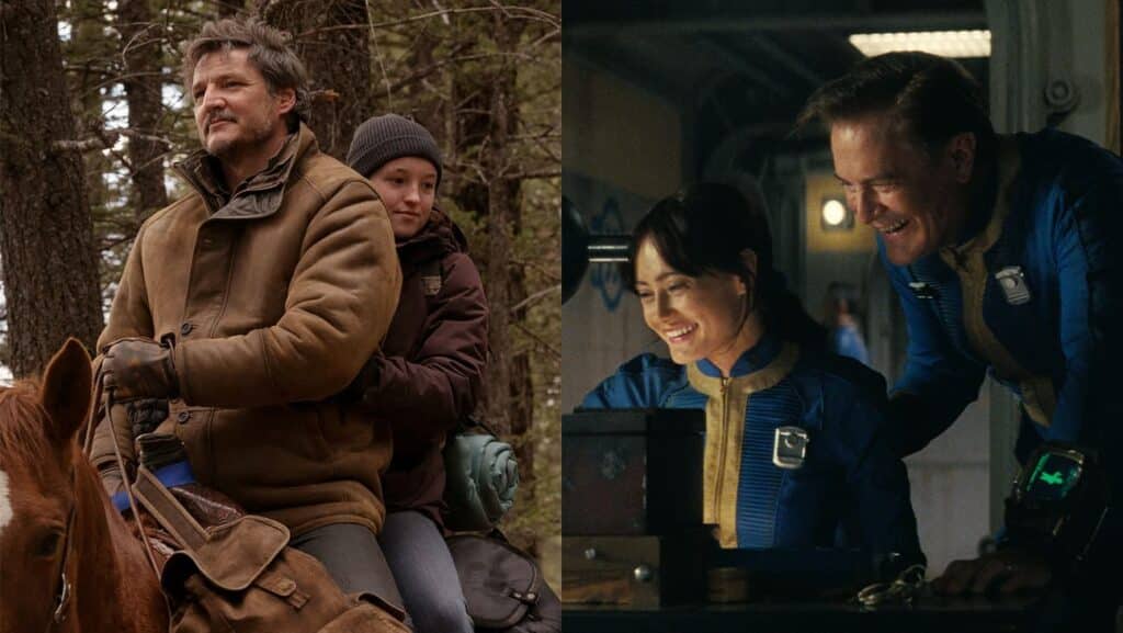 『THE LAST OF US』（左）、『フォールアウト』（右）写真：Liane Hentscher/HBO; Courtesy of Prime Video