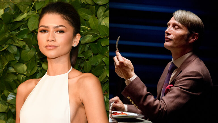 Zendaya and Mads Mikkelsen as Hannibal