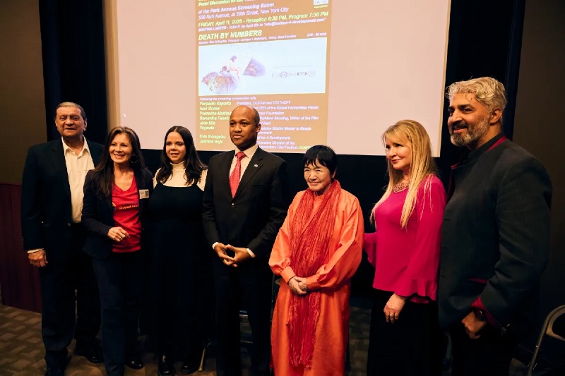 Yogmata Keiko Aikawa as a special guest at the UNAFF-hosted event