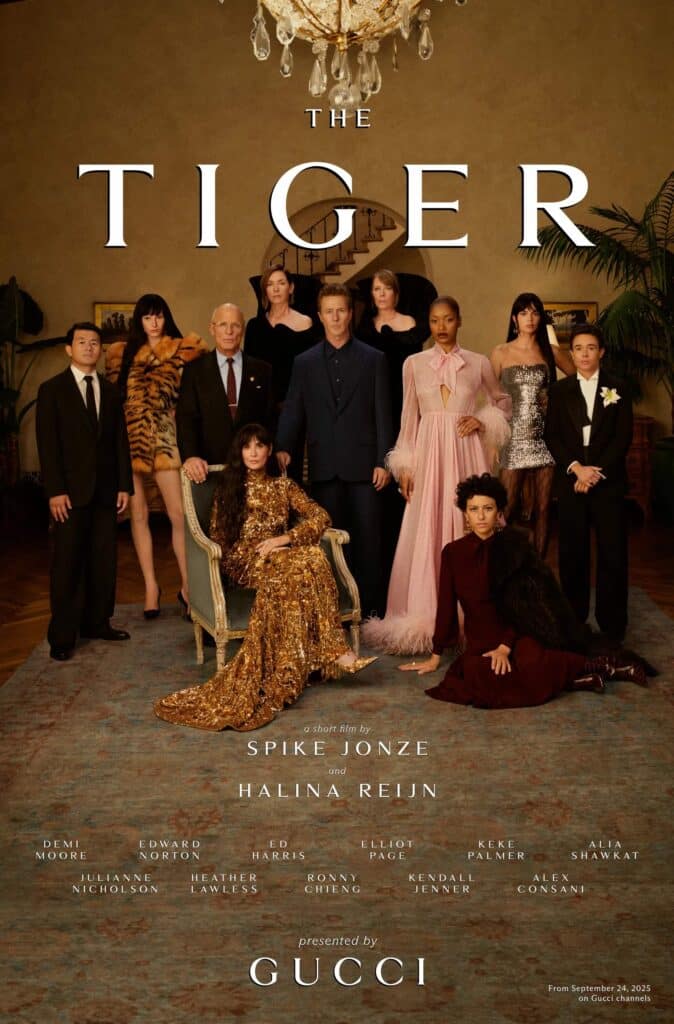 ショートフィルム『The Tiger』ポスター 写真：Gucci