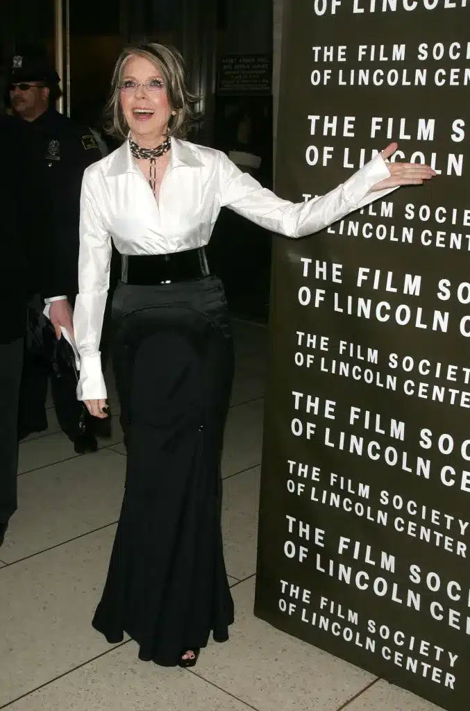 2007年4月、リンカーン・センター映画協会の第34回チャップリン・アワード・ガラに出席したダイアン・キートン 写真：Peter Kramer/Getty Image