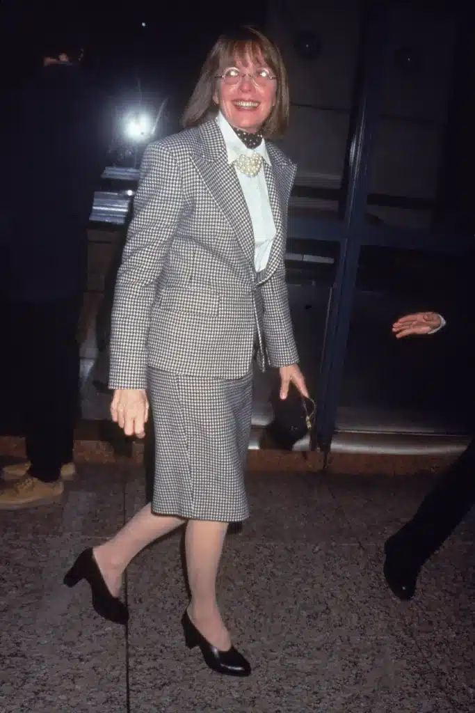1995年9月、『想い出の微笑』のプレミア上映に登場したダイアン・キートン 写真：Victor Malafronte/Hulton Archive/Getty Images