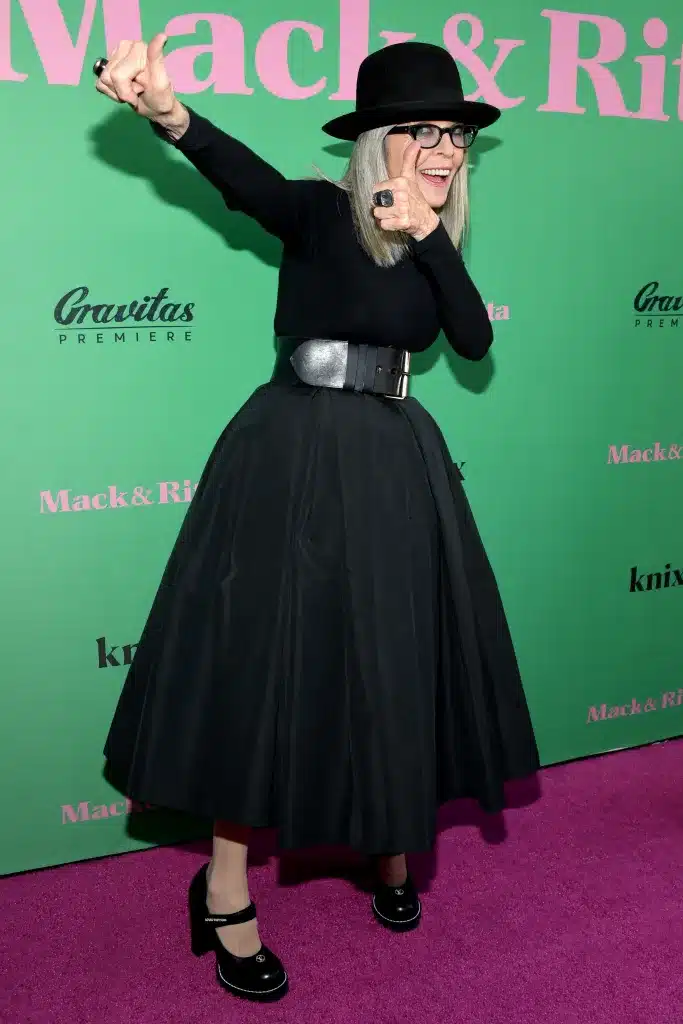 2022年8月、『マック＆リタ』のロサンゼルスプレミアに出席したダイアン・キートン 写真：Jon Kopaloff/Getty Images