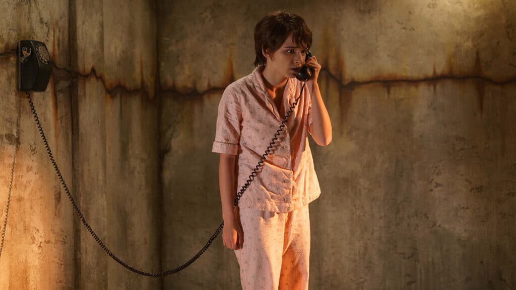 Madeleine McGraw as Gwen in Black Phone 2, directed by Scott Derrickson.