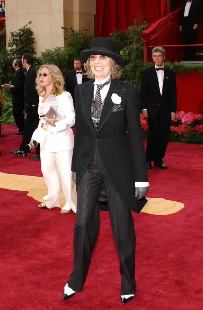 2004年2月、第76回アカデミー賞授賞式に出席したダイアン・キートン 写真：Vince Bucci/Getty Images