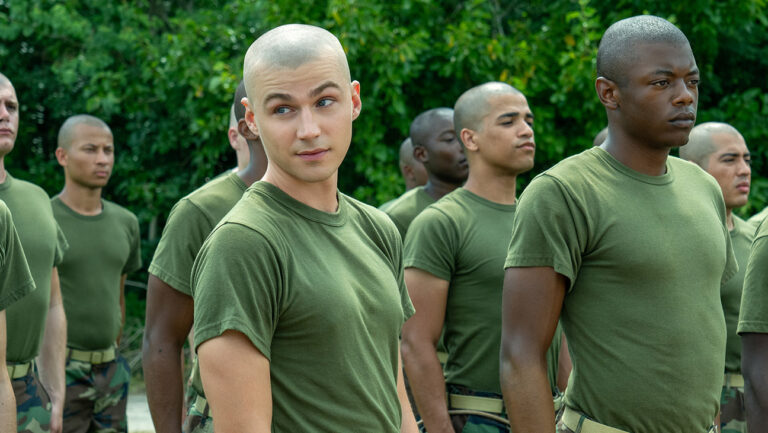 Miles Heizer as Cameron Cope in Episode 102 of Boots.