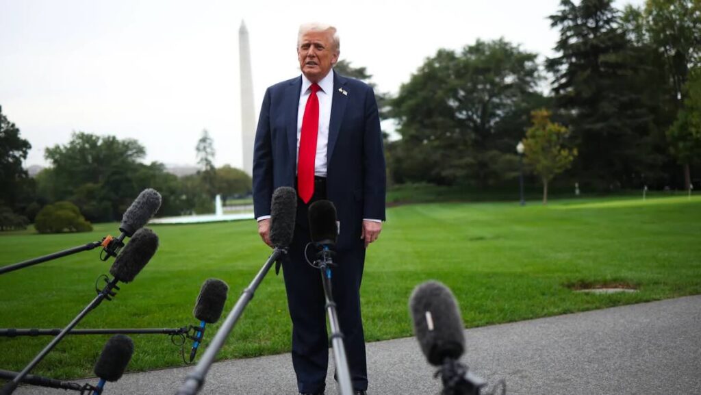 トランプ大統領、2025年9月30日の記者会見にて