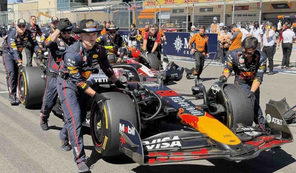 角田裕毅所属のレッドブル、2025年F1アメリカGPにて