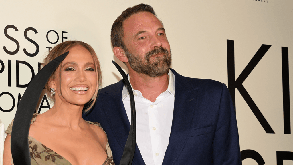 ジェニファー・ロペスとベン・アフレック 写真：Slaven Vlasic/Getty Images