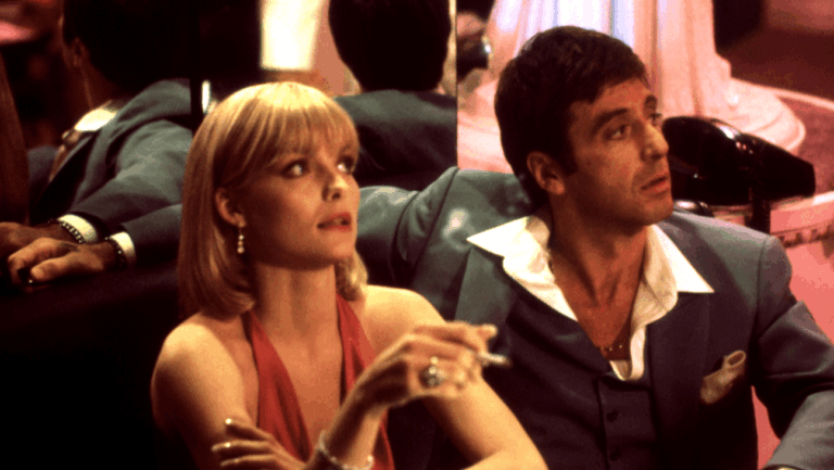 Michelle Pfeiffer and Al Pacino in 1983's 'Scarface.'
