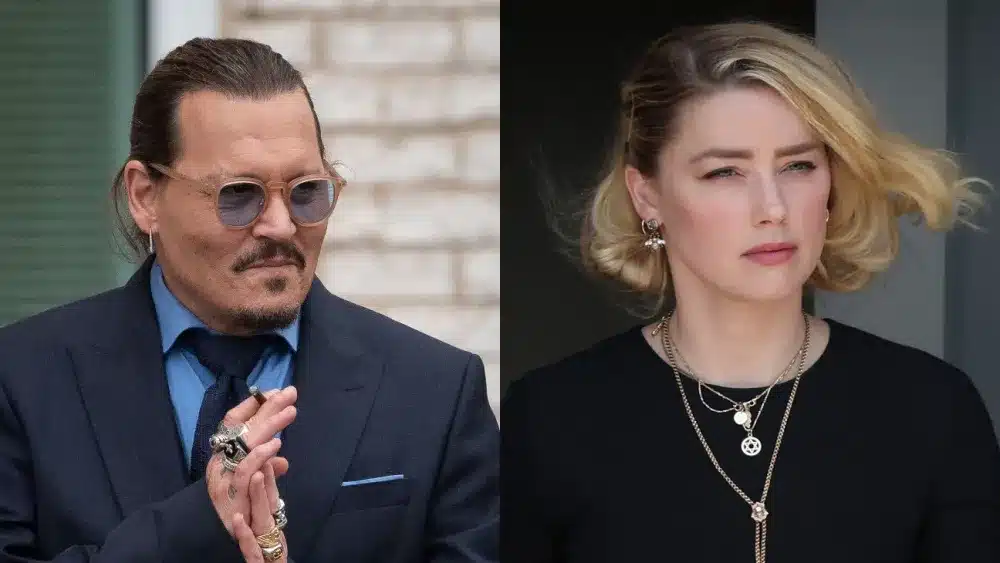 ジョニー・デップ、アンバー・ハード 写真：Cliff Owen/Consolidated News Pictures/Getty Images; Win McNamee/Getty Images