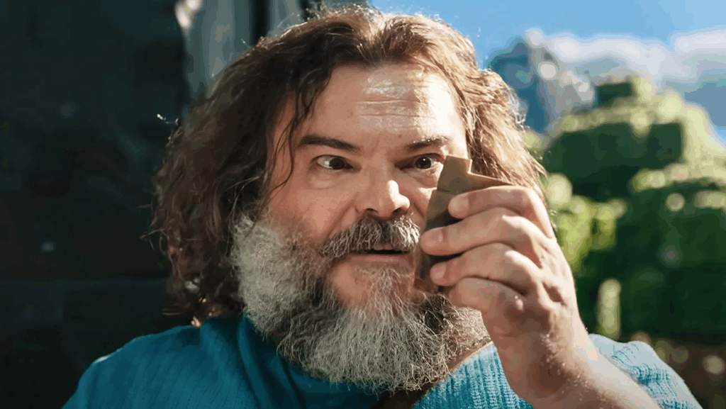 映画『マインクラフト／ザ・ムービー』、ジャック・ブラック 写真：Warner Bros./Courtesy Everett Collection