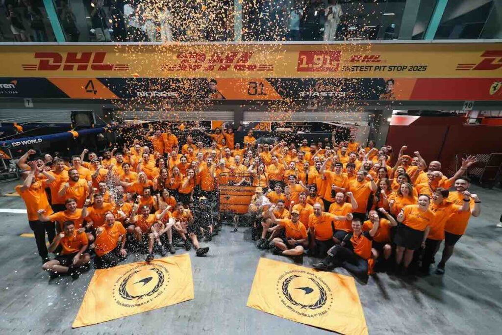 2025年F1世界コンストラクターズ選手権のタイトルを正式に獲得したマクラーレン