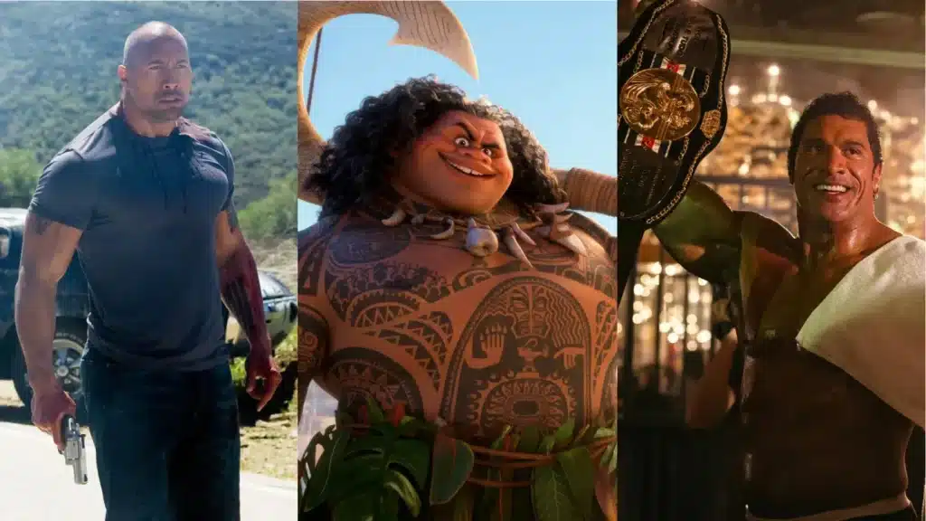 『ファースター 怒りの銃弾』（2010年）、『モアナと伝説の海』（2016年）、『ザ・スマッシング・マシーン（原題）』（2025年）に出演するドウェイン・ジョンソン 写真：Everett Collection