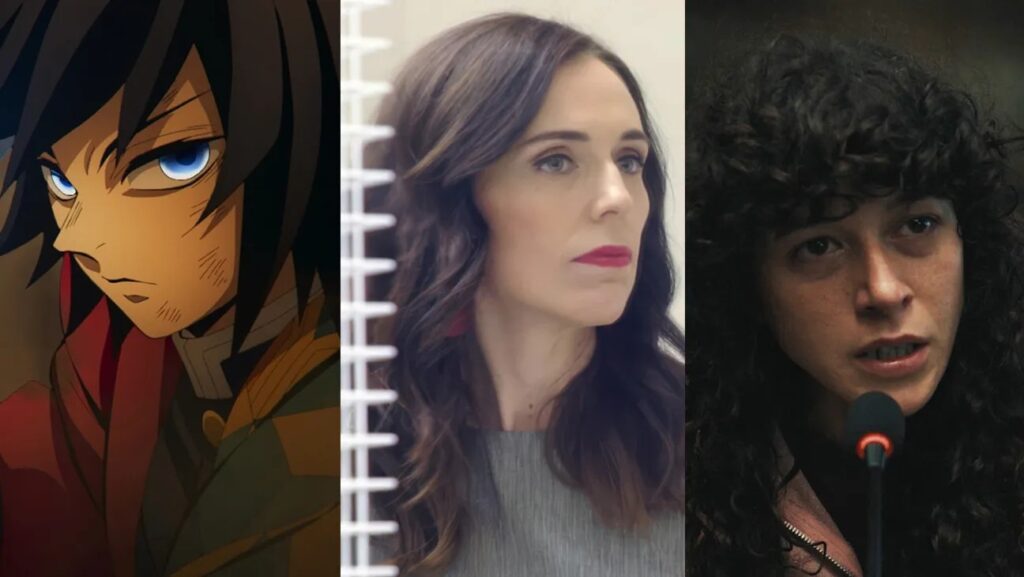 『劇場版「鬼滅の刃」無限城編 第一章 猗窩座再来』『Prime Minister（原題）』『Belén（原題）』 写真：Koyoharu Gotoge SHUEISHA Aniplex ufotable/Sony Pictures; Magnolia Pictures/Courtesy Everett Collection; Amazon