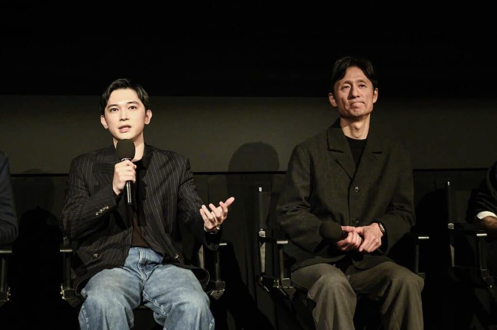 アンジェリカ・フィルム・センターで舞台挨拶を行った映画『国宝』の吉沢亮、李相日監督