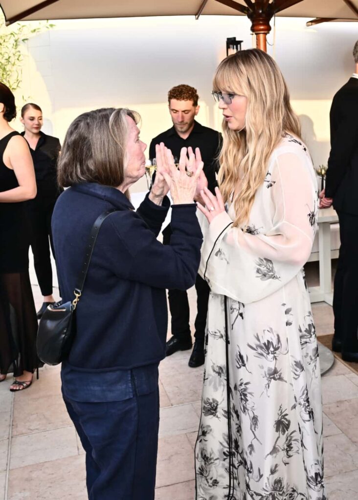 シシー・スペイセク、ジェニファー・ローレンス=2025年のカンヌ国際映画祭にて 写真:Jed Cullen/The Hollywood Reporter via Getty Images