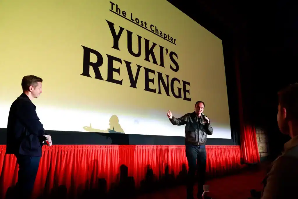 (左から)ショーン・フェネッシー、クエンティン・タランティーノ 写真:Frazer Harrison/Getty Images for Epic Games