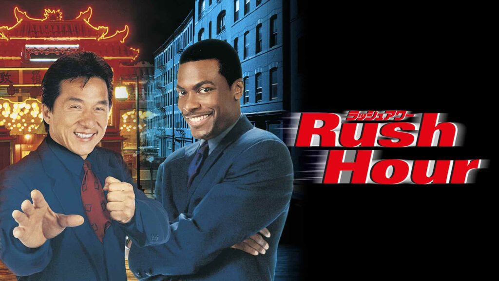 ジャッキー・チェン、クリス・タッカー、『ラッシュアワー』(1998年)より 写真:Prime Video