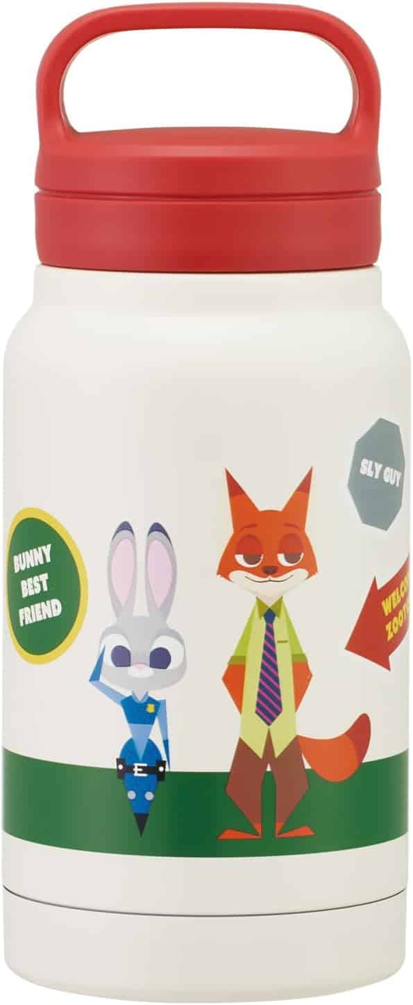 スケーター(Skater) 保温 保冷 ステンレス マグボトル 350ml スクリューハンドル付 ディズニー ズートピア ワッペン STSC4-A