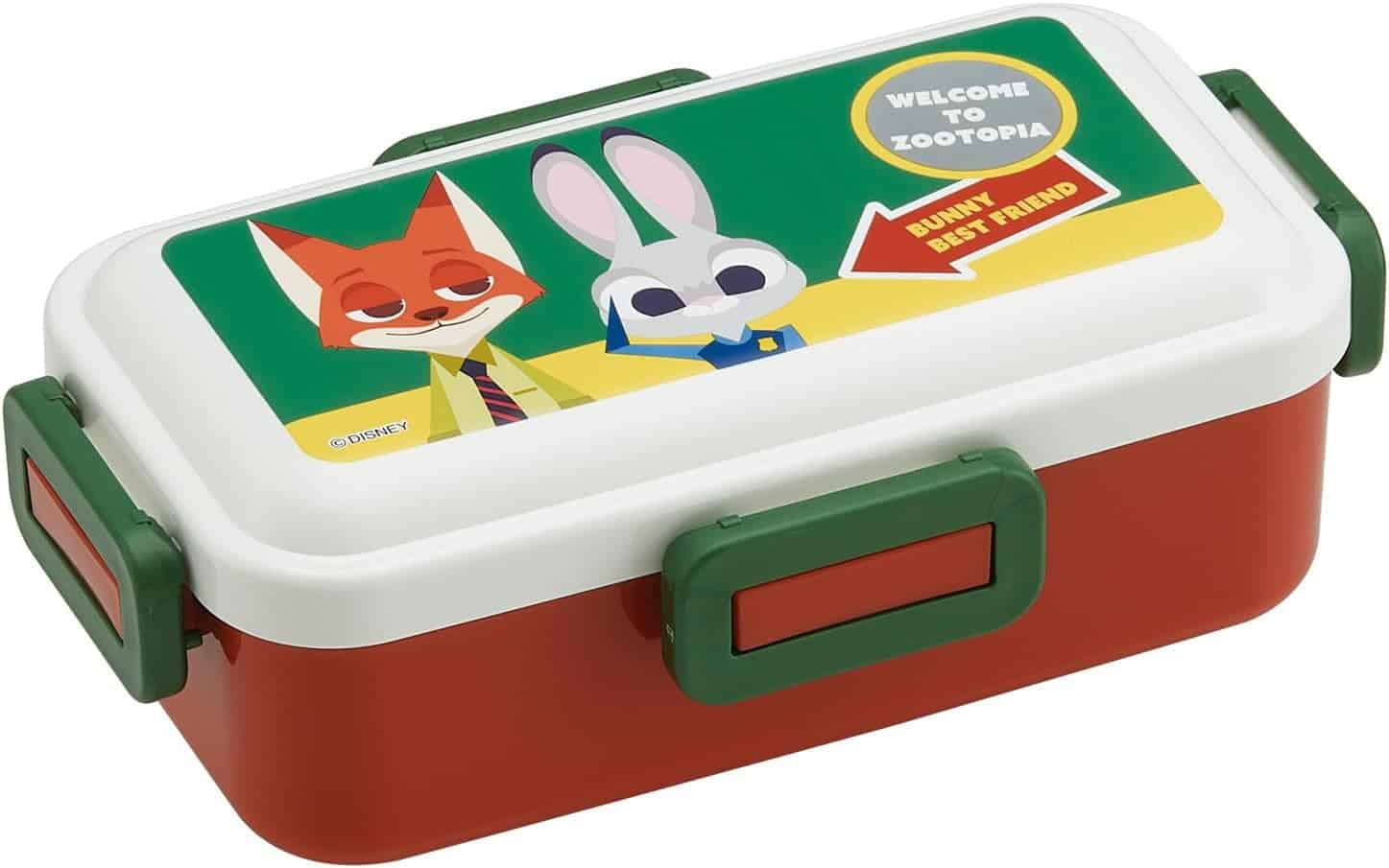 スケーター(Skater) 弁当箱 530ml 1段 女性 日本製 汁漏れしにくい4点ロック ランチボックス 食洗機対応 レンジ対応 ディズニー ズートピア ワッペン PFLB6AG-A