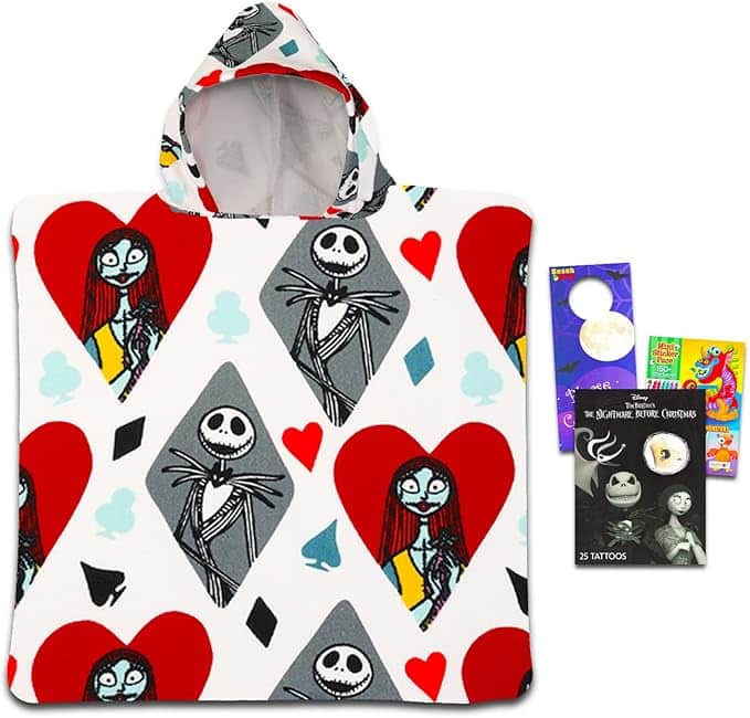 Disney ナイトメアー・ビフォア・クリスマス フード付きタオルセット Amazon.co.jp