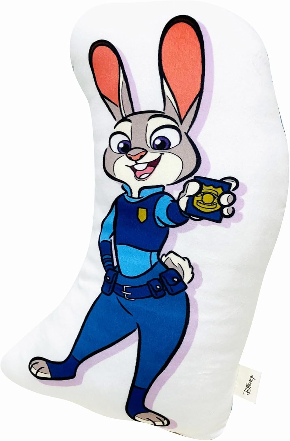 MORIPiLO 抱き枕 ディズニー ズートピア ジュディ (もちもちダイカットクッション) 肌にやさしいふわモチ触感 グッズ ぬいぐるみ 昼寝枕 30x40x10cm ブルー Disney キャラクター まくらのモリシタ