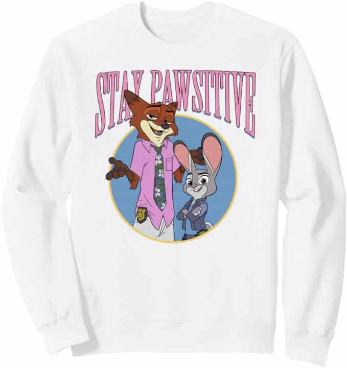 Disney Zootopia 2 Stay Pawsitive The Best Team Portrait トレーナー