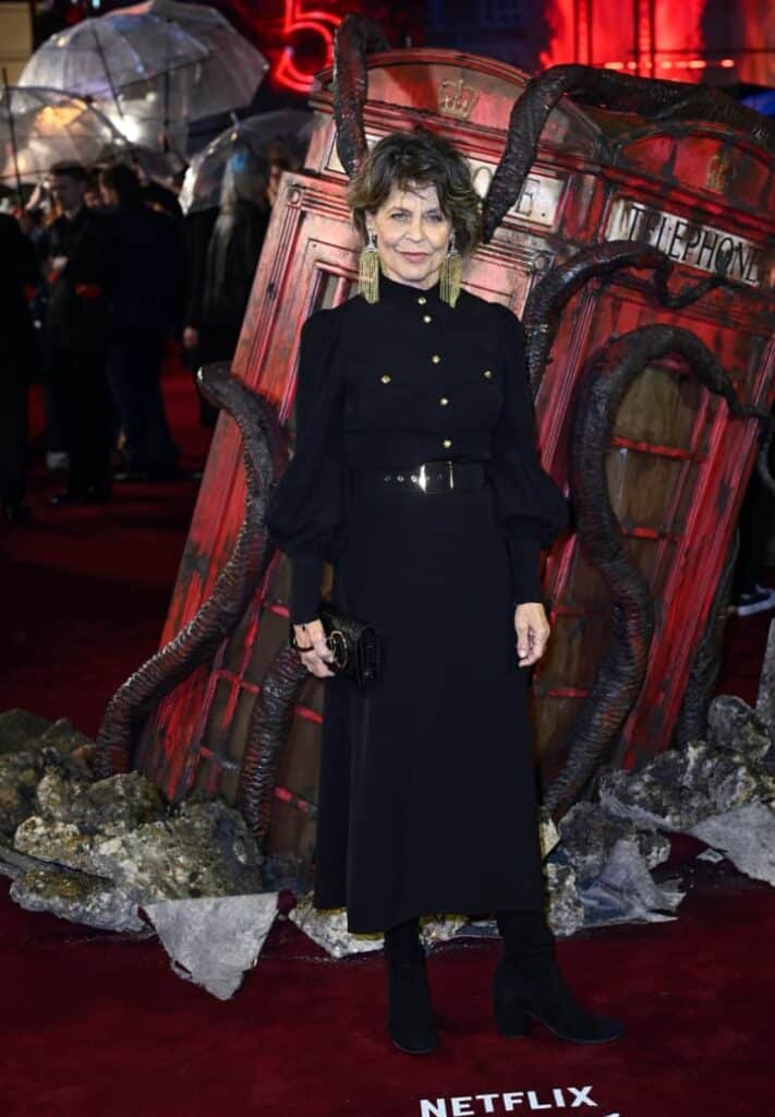 リンダ・ハミルトン、『ストレンジャー・シングス 未知の世界』特別試写会にて=2025年11月13日（現地時間）、ロンドン 写真：Gareth Cattermole/Getty Images