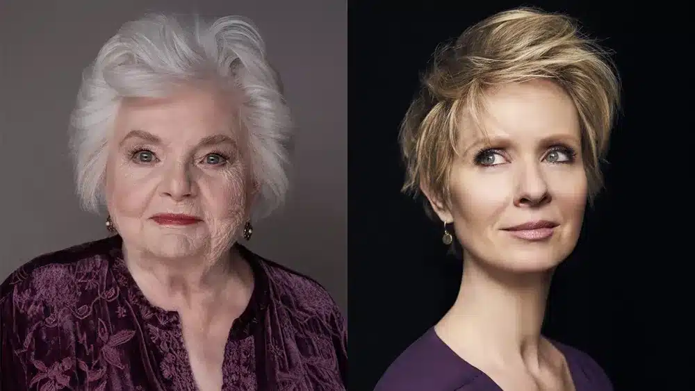 （左から）ジューン・スキッブ、シンシア・ニクソン 写真：Manfred Baumann; Chad Griffith