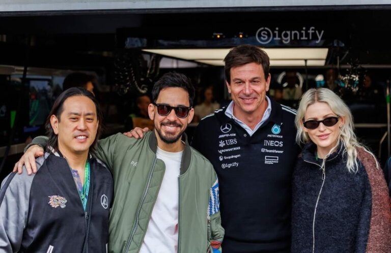 リンキン・パークのメンバーとメルセデスF1のトト・ヴォルフ