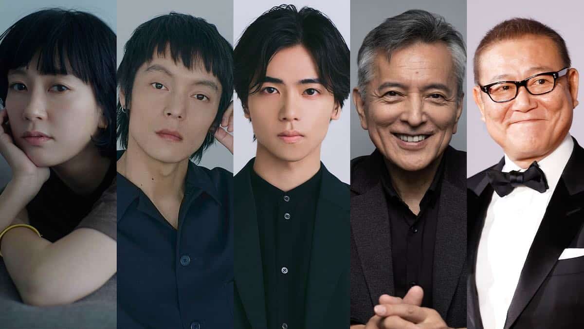 （左から）Asami Kizukawa（アサミ・キズカワ）、久保田将至、金田翔、榎木孝明、國村隼