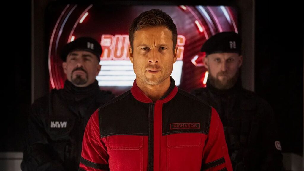 グレン・パウエル、『ランニング・マン』より 写真:Paramount Pictures