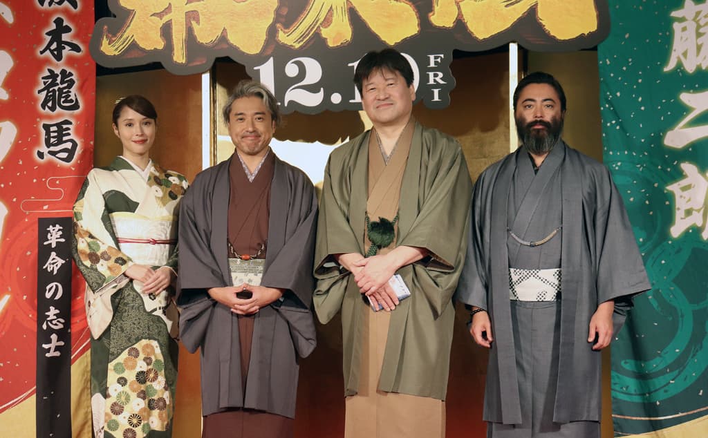 映画『新解釈・幕末伝』完成報告=11月4日（火）、東京・ホテル椿山荘にて ©︎The Hollywood Reporter Japan
