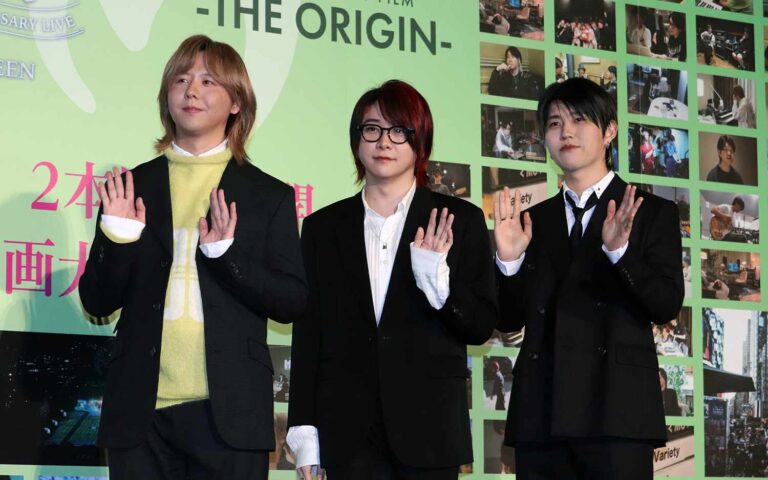 （左から）藤澤涼架、大森元貴、若井滉斗 写真：The Hollywood Reporter Japan