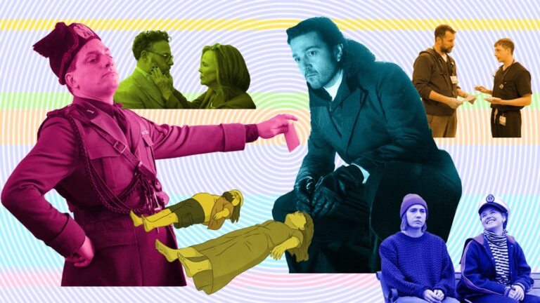 左から『Mussolini: Son of the Century（英題）』『ザ・スタジオ』『Common Side Effects（原題）』『キャシアン・アンドー』『Such Brave Girls（原題）』『ザ・ピット／ピッツバーグ救急医療室』 写真：Andrea Pirrello; Apple TV+; Adult Swim; Disney+; Courtesy of HBO; Vishal Sharma/Disney