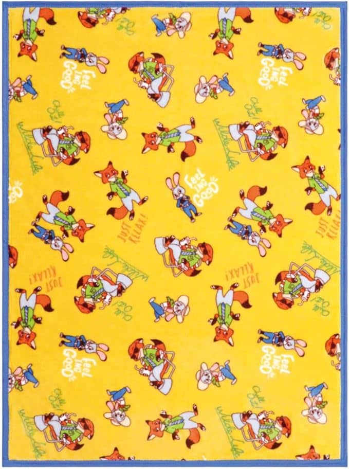 un doudou ふわふわ素材の ベビー毛布 85×115cm ディズニー ズートピア ニューマイヤー あったか素材 ブランケット NZ1925-B
