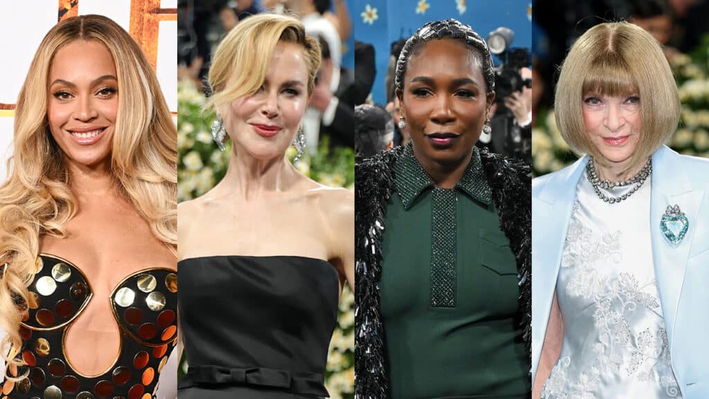 ビヨンセ、ニコール・キッドマン、ヴィーナス・ウィリアムズ、アナ・ウィンター　