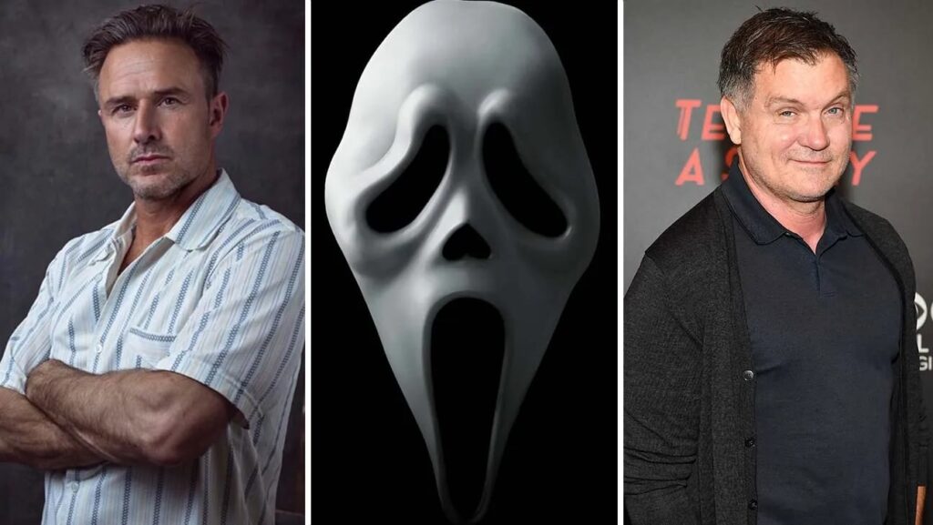 (左から)デヴィッド・アークエット、ゴーストフェイス、ケヴィン・ウィリアムソン 写真:Allan Amato; Dimension Films/Photofest; Jason Davis/Getty Images