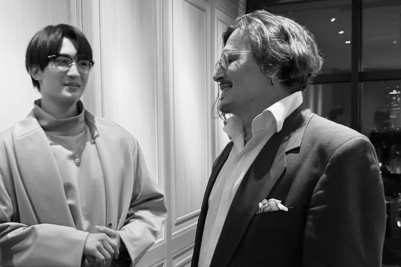 SixTONESのジェシーと、ジョニー・デップ 写真:@jesse_essej_0611 / Instagram