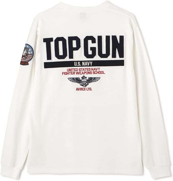 [アヴィレックス] LONG SLEEVE T-SHIRT TOPGUN/長袖 Tシャツ トップガン メンズ 783-3930017