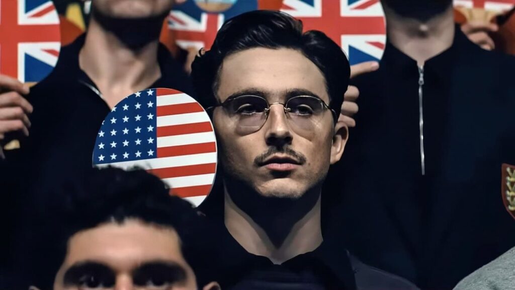 ティモシー・シャラメ、『マーティ・シュプリーム 世界をつかめ』より 写真:A24/Courtesy Everett Collection